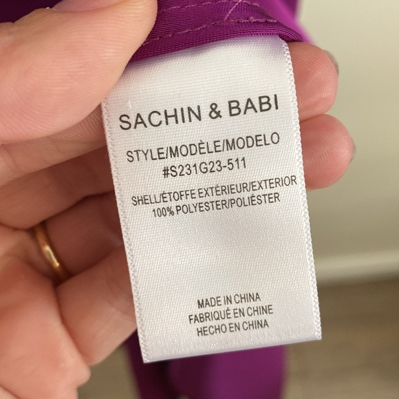 NWT Sachin & Babi Bryant Gown Sparkling Grape size 8 - Picture 13 of 13